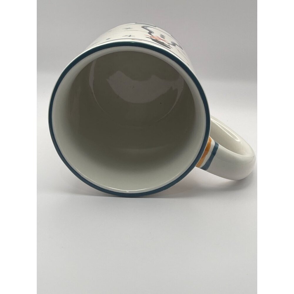 Handpainted‎ vintage oversized Snowman Ceramic Christmas mug 2000 FDL Fragrances - Picture 5 of 7
